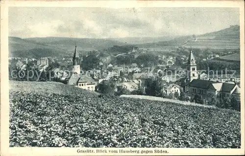 Graslitz Tschechien Blick vom Hausberg Kat. Kraslice