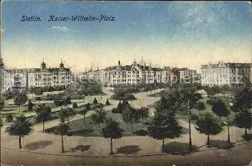 Stettin Westpommern Kaiser Wilhelm Platz Kat. Szczecin