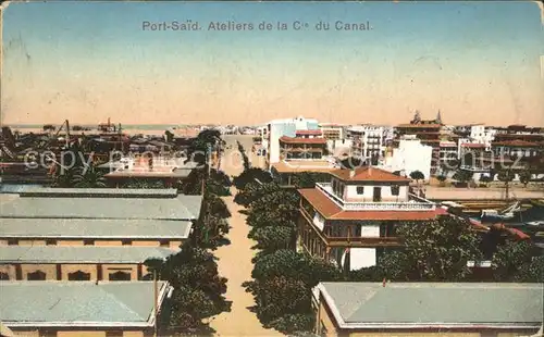 Port Said Ateliers de la C du Canal Kat. Port Said