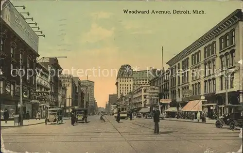 Detroit Michigan Woodward Avenue Kat. Detroit