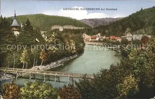 Giesshuebl-Sauerbrunn Tschechien Teilansicht Bruecken /  /