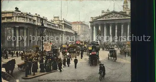 London Bank of England and Royal Exchange Kat. City of London