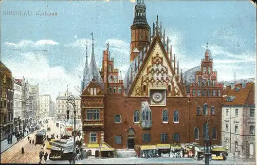 Breslau Niederschlesien Rathaus Kat. Wroclaw