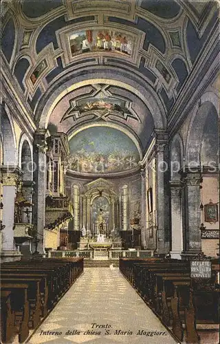 Trento Interno della chiesa S Maria Maggiore Kat. Trento