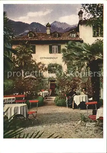 Merano Suedtirol Ristorante Ottmanngut Garten Kat. Merano