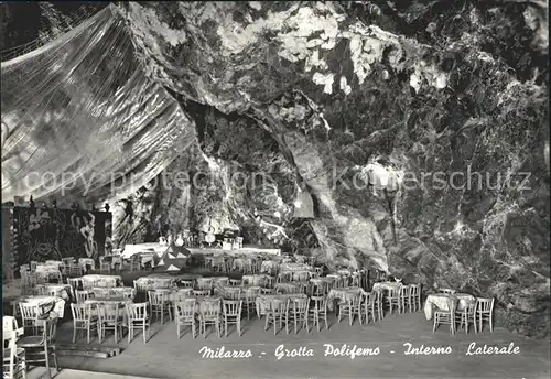 Milazzo Grotte Polifemo Interno Laterale Kat. Milazzo