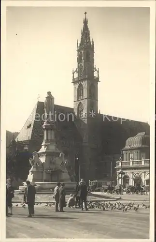 Bolzano Chiesa parrocchiale e Monumento a Walter Kat. Bolzano