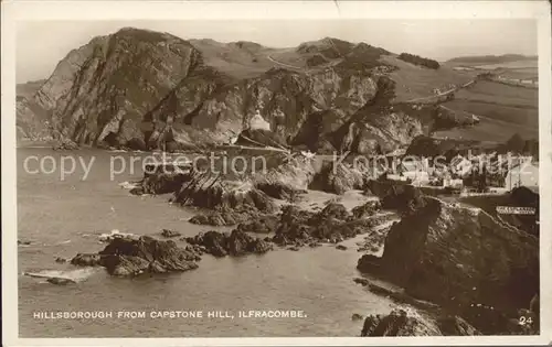 Ilfracombe North Devon Hillsborough from Capstone Hill Kat. North Devon