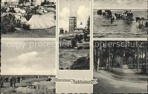 Sahlenburg Zeltplatz Strand Leuchtturm Wattwagen / Cuxhaven /Cuxhaven LKR