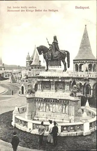 Budapest Monument des Koenigs Stefan des Hl Kat. Budapest