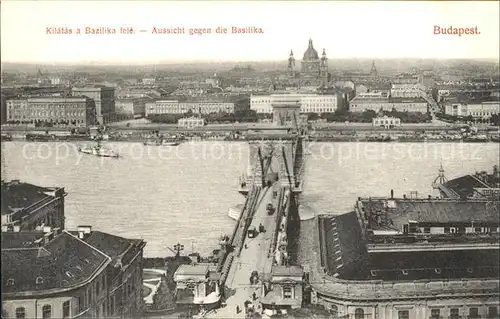 Budapest Panorama mit Basilika Kat. Budapest