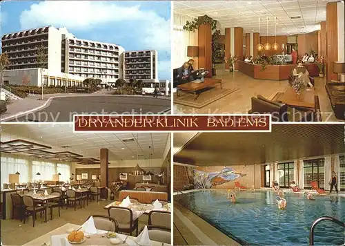Bad Ems Dryander Klinik Hotelhalle Speisesaal Hallenbad Kat. Bad Ems