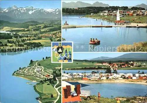 Lechbruck See Musterferienplatz des Dt Camping Club Stadt Essen am oberen Leichsee Teilansichten Kat. Lechbruck am See