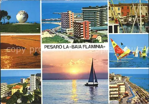 Pesaro La Baia Flamina Riviera Adriatica Italia Details Kat. Pesaro