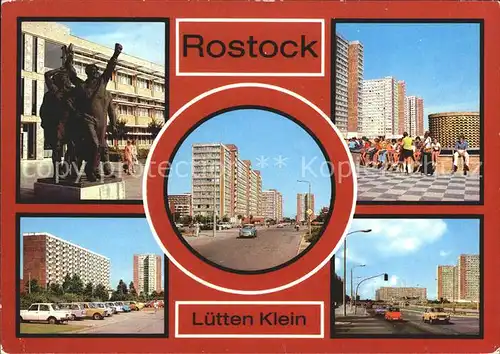 Rostock Mecklenburg Vorpommern Plastik Die Partei Warnow Allee Turkuer Str Helsinkier Str Kat. Rostock