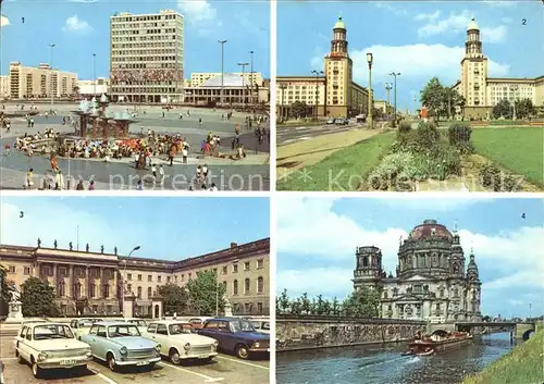 Berlin Alexanderplatz Frankfurter Tor Humboldt Universitaet Dom Kat. Berlin