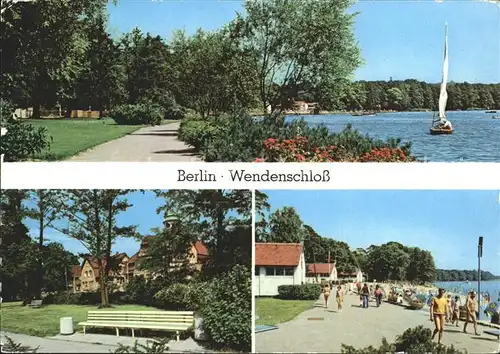 Berlin Wendenschloss Promenade Moellhausenufer Strandbad Kat. Berlin