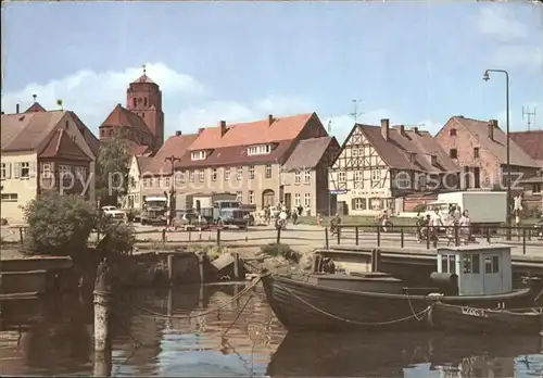 Wolgast Mecklenburg Vorpommern Hafenpartie Kat. Wolgast