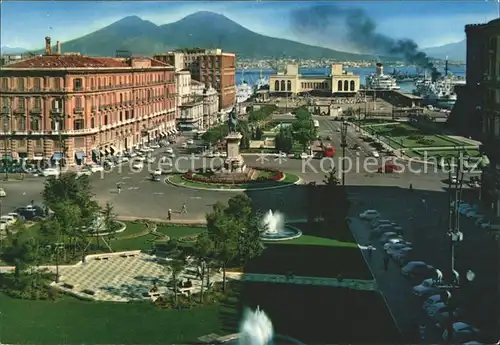 Napoli Neapel Piazza Municipio e Stazione Marittima Kat. Napoli