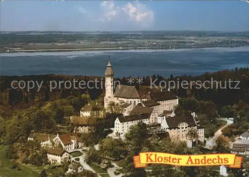 Andechs Kloster Andechs mit Ammersee Kat. Andechs