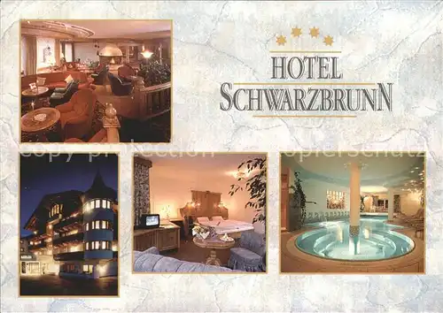 Stans Tirol Hotel Schwarzbrunn Gastraum Zimmer Swimmingpool Kat. Stans
