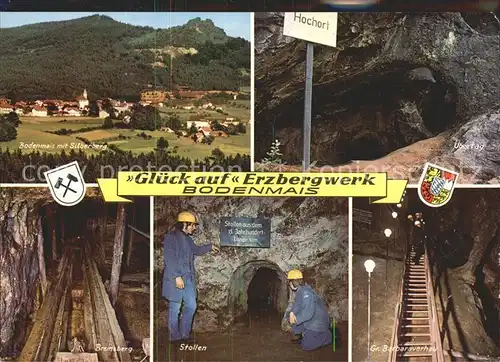 Bodenmais Erzbergwerk im Silberberg uebertag Bremsberg Stollen Gr Barbaraverhau Kat. Bodenmais