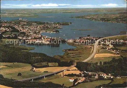 Schleswig Holstein an der Schlei Fliegeraufnahme Kat. Schleswig