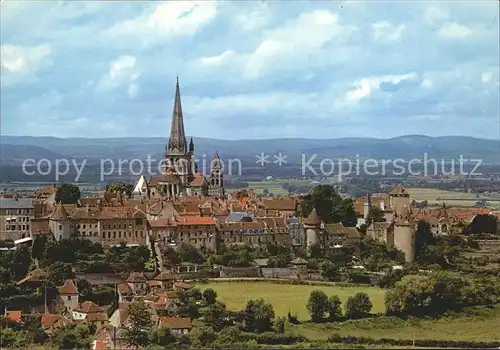 Autun Vue generale Eglise Kat. Autun