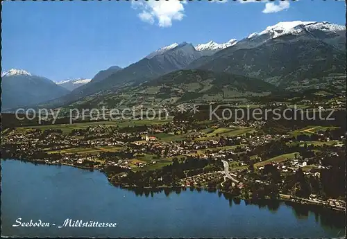 Seeboden Kaernten Alpenpanorama Fliegeraufnahme Kat. Seeboden Millstaettersee