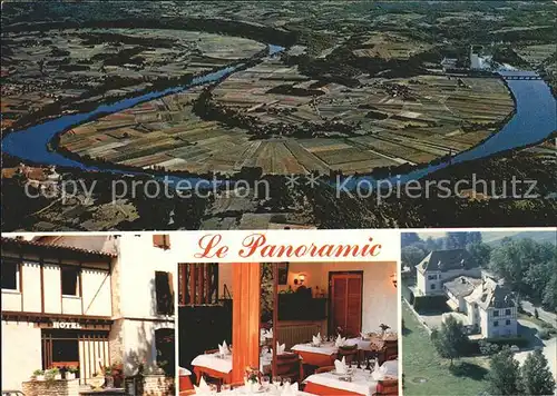 Sainte Alvere Dordogne Fliegeraufnahme Le Panoramic Hotel Restaurant Kat. Sainte Alvere