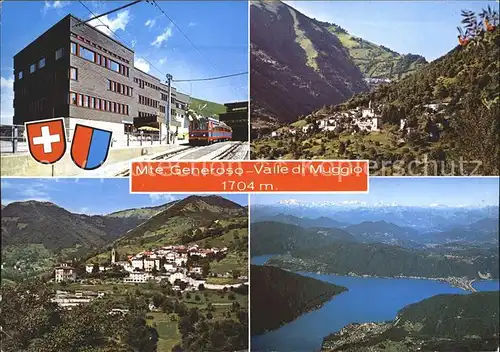 Bruzella Monte Generoso Valle di Muggio Restaurant Bahn Luganersee Kat. Bruzella