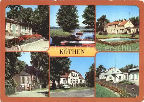 Koethen Maerkisch Buchholz Jugendherberge Koethener See Ferienobjekt FDGB Erholungsheim Kat. Maerkisch Buchholz