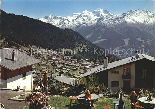 Verbier Vue generale en direction des Combins Kat. Verbier