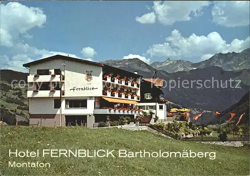 Bartholomaeberg Vorarlberg Berghotel Fernblick Alpenblick Kat. Bartholomaeberg