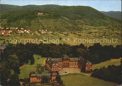 Kleinheubach Haus St Burkhard mit Fuerstl Loewensteinschem Schloss Fliegeraufnahme Kat. Kleinheubach