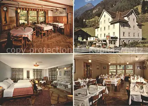Wassen UR Hotel des Alpes Alpenhof Restaurant Kat. Wassen