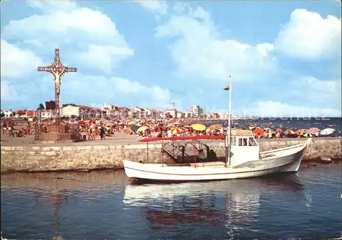 Palavas les Flots Herault Plage Croix Canal Bateau Kat. Palavas les Flots