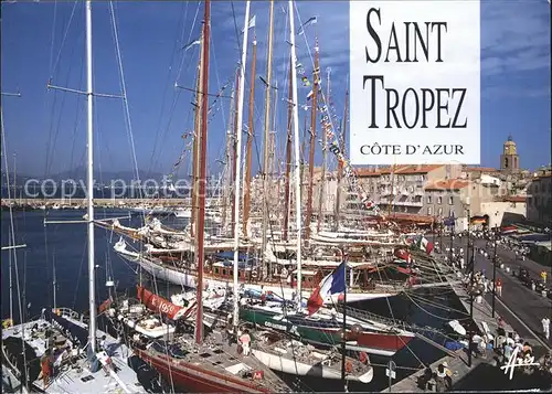 Saint Tropez Var Arrivee de la Nioulargue Segelschiffe Cote d Azur Kat. Saint Tropez