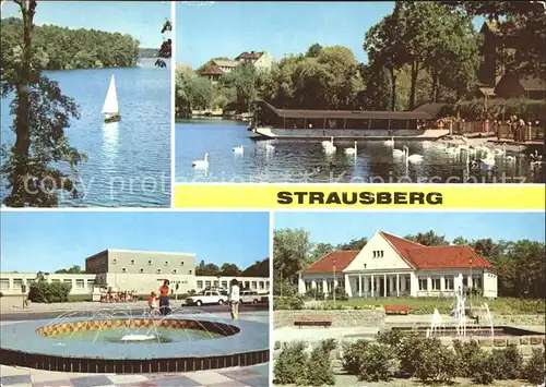 Strausberg Brandenburg Straussee Haus der NVA Klub am See Park der Solidaritaet Kat. Strausberg