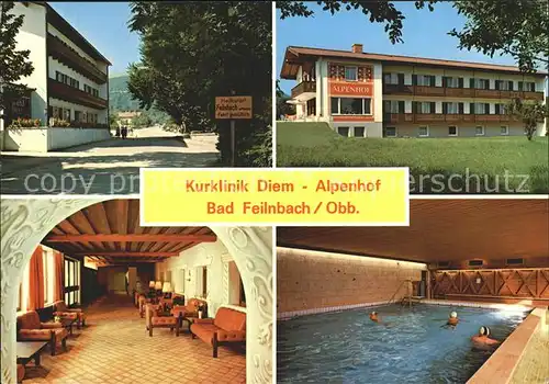 Bad Feilnbach Kurklinik Diem Alpenhof Hallenbad Kat. Bad Feilnbach