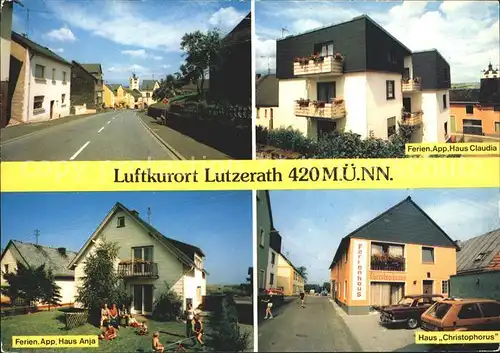 Lutzerath Strassenpartie Luftkurort Ferienappartment Haus Kat. Lutzerath