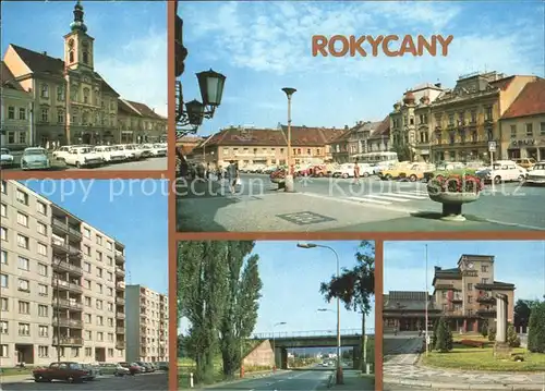 Rokycany Radnice Namesti Nova vystavba Dalnice ona Stahlavy Nadrazi Kat. Rokitzan