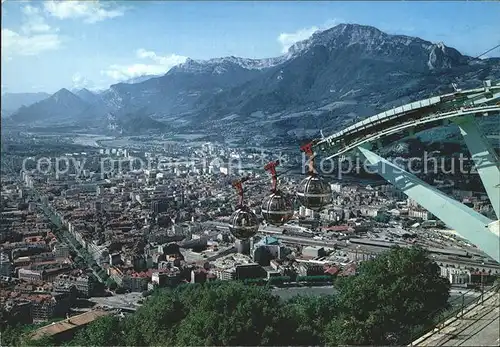Grenoble Vue de la station superieure du telepherique de la Bastille Kat. Grenoble