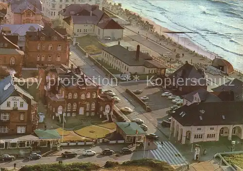 Westerland Sylt Villa Roth am Strand Fliegeraufnahme Kat. Westerland