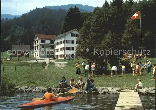 Euthal Ferienlager Roessli Steinbach am Sihlsee Kanu Kat. Euthal