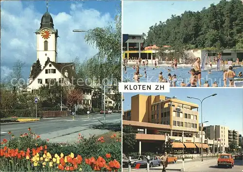 Kloten Kirche Stadtzentrum Freibad Kat. Kloten