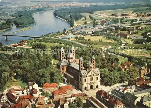 Speyer Rhein Dom Fliegeraufnahme Kat. Speyer