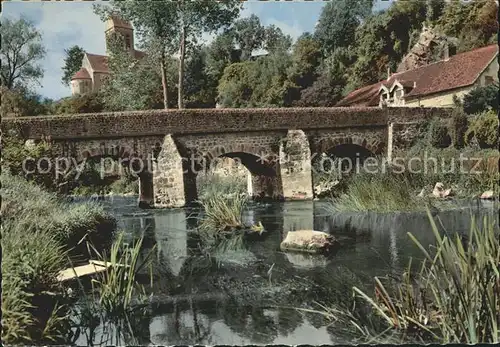 Saint Ceneri le Gerei Eglise et Pont sur la Sarthe Kat. Saint Ceneri le Gerei