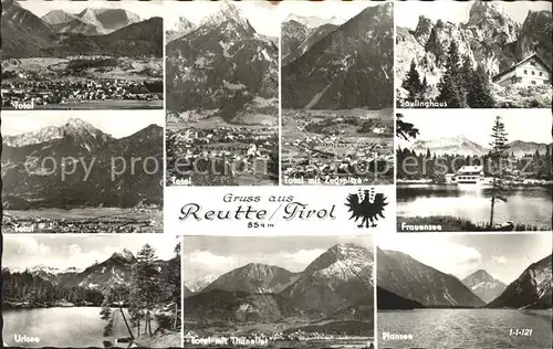 Reutte Tirol und Umgebung Alpenpanorama See Kat. Reutte