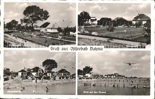 Dahme Ostseebad Kuranlagen Tennisplatz Strand Kat. Dahme